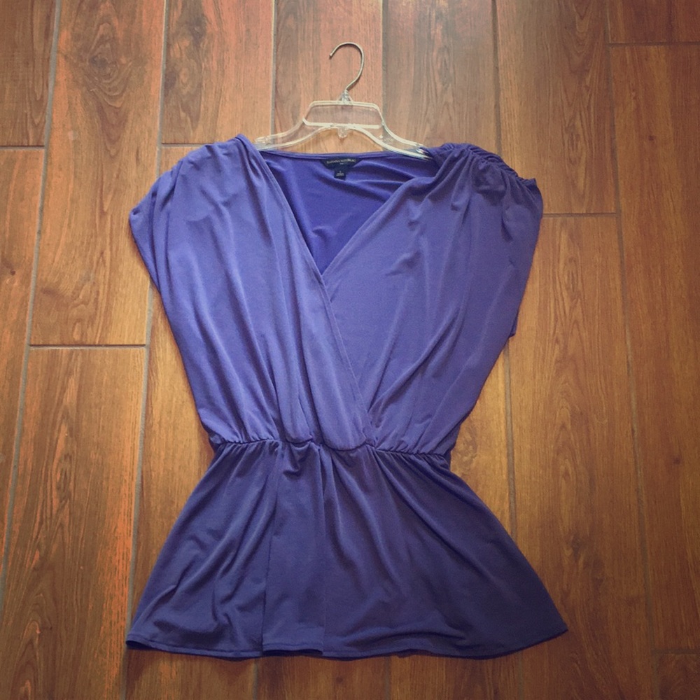 Purple Banana Republic blouse